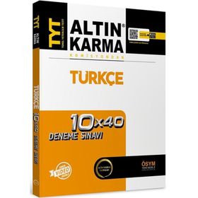 Altın Karma Yayınları TYT Türkçe 10x40 Deneme Sınavı
