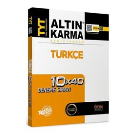 Altın Karma Yayınları TYT Türkçe 10x40 Deneme Sınavı