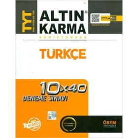 Altın Karma Yayınları TYT Türkçe 10x40 Deneme Sınavı