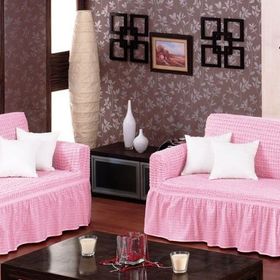Altın Kelebek Bürümcük Maxi Pembe Koltuk Örtüsü