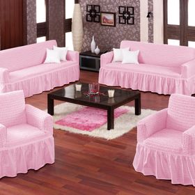 Altın Kelebek Bürümcük Maxi Pembe Koltuk Örtüsü