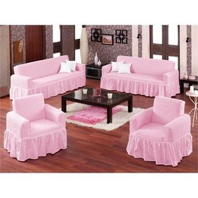 Altın Kelebek Bürümcük Standart Pembe (3+2+1+1) Koltuk Örtüsü