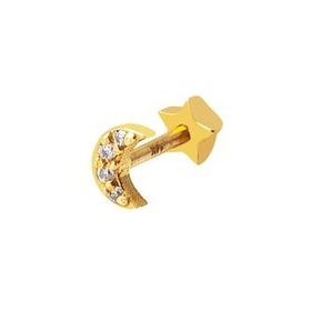 Altın Konak Hilal Tragus Altın 14 Ayar Küpe
