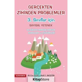 Altın Nokta Yayınları - 3.Sınıflar İçin Gerçekten Zihinden Problemler