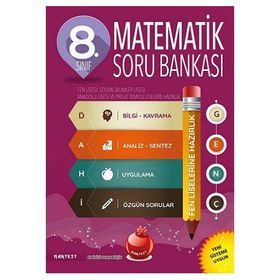 Altın Nokta Yayınları Nartest 8. Sınıf Dahi Genç Matematik Soru Bankası Fen Liselerine Hazırlık
