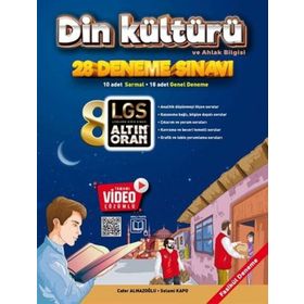 Altın Oran Yayınları - 8. Sınıf Din Kültürü ve Ahlak Bilgisi Tamamı Video Çözümlü 20 Deneme