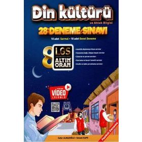 Altın Oran Yayınları - 8. Sınıf Din Kültürü ve Ahlak Bilgisi Tamamı Video Çözümlü 20 Deneme