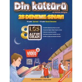 Altın Oran Yayınları - 8. Sınıf Din Kültürü ve Ahlak Bilgisi Tamamı Video Çözümlü 20 Deneme