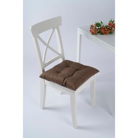 Altın Pamuk Beta Pofidik Kahve Bağcıklı 40x40 cm Sandalye Minderi