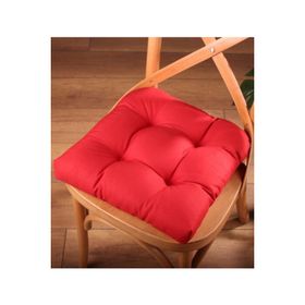 Altın Pamuk Gold Pofidik Kırmızı Özel Dikişli Bağcıklı 40x40 cm Sandalye Minderi
