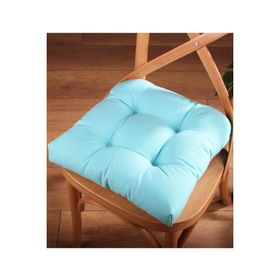 Altın Pamuk Gold Pofidik Turkuaz Özel Dikişli Bağcıklı 40x40 cm Sandalye Minderi