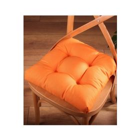 Altın Pamuk Gold Pofidik Turuncu Özel Dikişli Bağcıklı 40x40 cm Sandalye Minderi