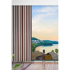 Altın Pamuk Kuşgözlü Kahve Beyaz Branda 350x200 cm Güneşlik