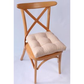 Altın Pamuk Lina Pofidik Puantiyeli Kırmızı 40x40 cm Sandalye Minderi