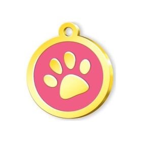 Altın Pati Art Altın Kaplama Pati Pembe Kedi Künyesi