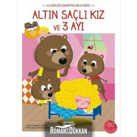 Altın Saçlı Kız ve 3 Ayı Çıkartmalarla - Sandra Lebrun