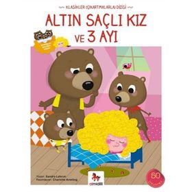 Altın Saçlı Kız ve 3 Ayı Çıkartmalarla - Sandra Lebrun