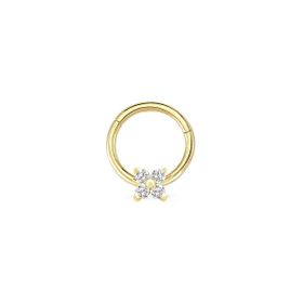 Altın Sepeti Çiçek Modeli Tragus Piercing