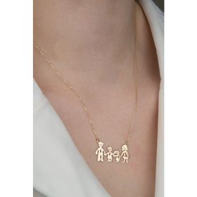 Altınbaş 0017955200014 Altın Aile Kolye