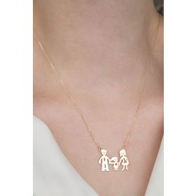 Altınbaş 0017955200014 Altın Aile Kolye