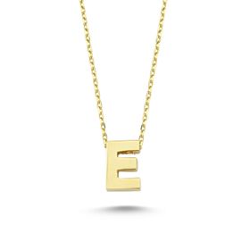 Altınbaş 0018074100028 Altın E Harfi Kolye