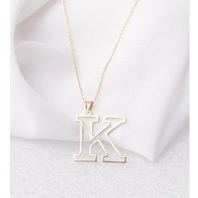 Altınbaş Altın K Harfi Kolye