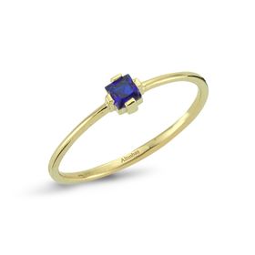 Altınbaş Altın Lacivert Taşlı Yüzük