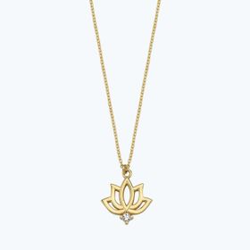 Altınbaş Altın Lotus Kolye