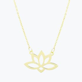 Altınbaş Altın Lotus Kolye