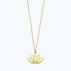 Altınbaş Altın Lotus Kolye