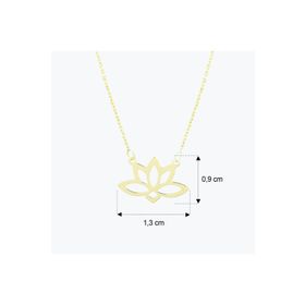 Altınbaş Altın Lotus Kolye