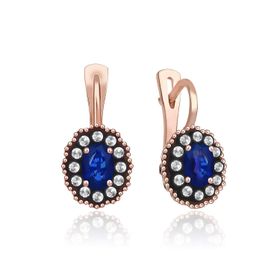 Altınbaş Elmas Safir Küpe