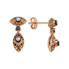 Altınbaş Elmas Safir Küpe