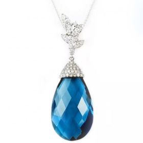 Altınbaş INT078-8K Aquamarine Pırlanta Kolye