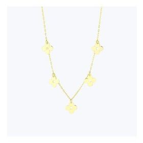 Altınbaş KLALC03115-25621 Altın Sallantılı Yonca Kolye