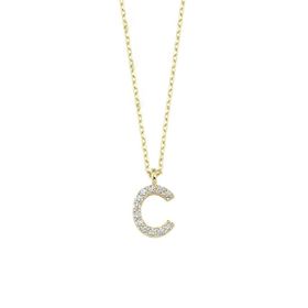 Altınbaş KLMK5023-24754 Altın C Harfi Kolye