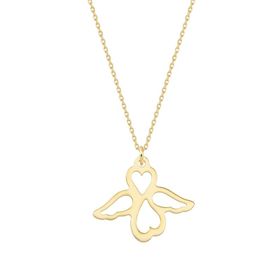 Altınbaş KLMK7095-24754 Kalpli Kanat Altın Kolye