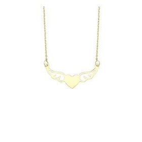 Altınbaş KLMK7095-24754 Kalpli Kanat Altın Kolye