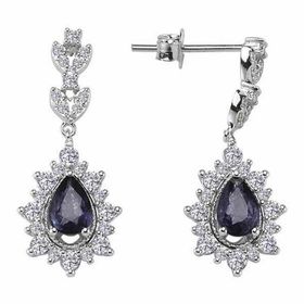 Altınbaş P319220 Pırlanta Safir Küpe