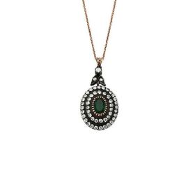 Altınbaş P394166 Elmas Zümrüt Kolye