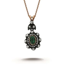 Altınbaş P394166 Elmas Zümrüt Kolye