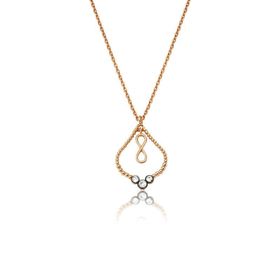Altınbaş P422321 0.04 Karat Elmas Sonsuzluk Kolye