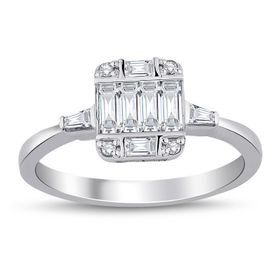 Altınbaş P550720 0.36 Karat Pırlanta Baget Yüzük