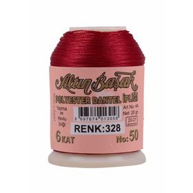 Altınbaşak 328 Bordo Polyester Dantel İpliği