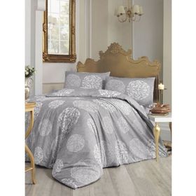 Altınbaşak Bello Çift Kişilik Gri Nevresim Takımı