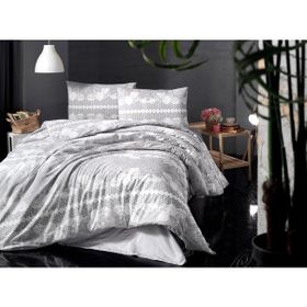 Altınbaşak Home Collection Pamuklu Ranforce Gri Tek Kişilik Nevresim Takımı