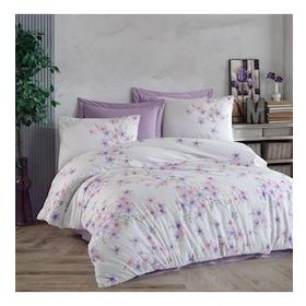 Altınbaşak Lava Puce Çift Kişilik 200x220 cm Beyaz Nevresim Takımı