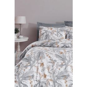 Altınbaşak Luxart Amy Coin 200x220 cm Gri Çift Kişilik Pamuklu Nevresim Takımı