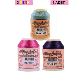 Altınbaşak Royaleks No: 005-432-357 3 Adet 20 gr Oya ve Dantel İpi