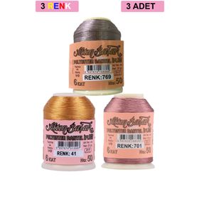Altınbaşak Royaleks No: 041-701-769 3 Adet 20 gr Oya ve Dantel İpi